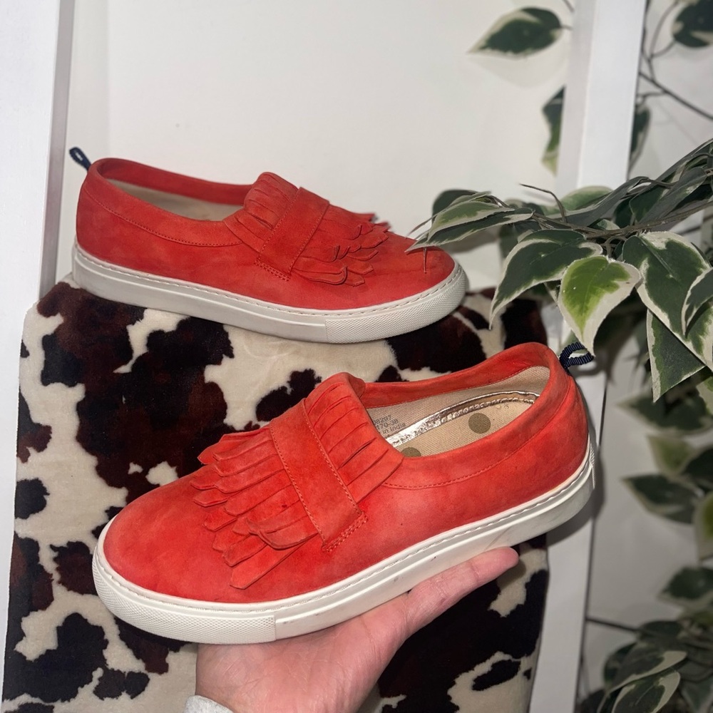 Boden Rayna Fringe suede Slip On - size 38 (size 7 US)
